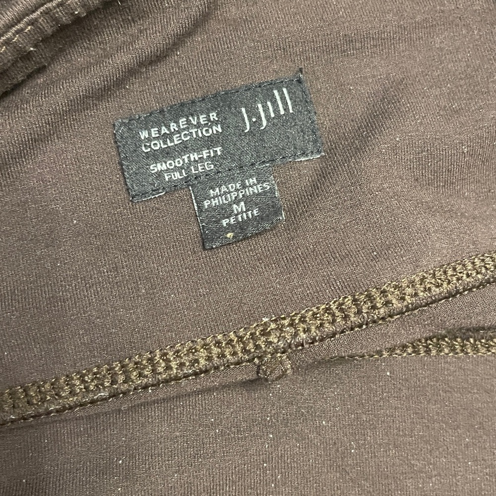 J. Jill Wearever Collection Smooth-Fit Pants in Brown - Picture 3 of 3